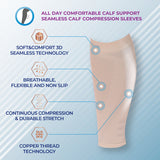 ALL DAY COMFORTABLE CALF SUPPORT SEAMLESS CALF COMPRESSION SLEEVES