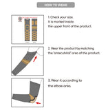 24 HOUR COMFORTABLE ELBOW SUPPORT SEAMLESS COMPRESSION ARM SLEEVE