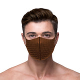 [BLUE LABEL] NYBEE SPORT COOLING PROTEX BREATHABLE SPORT FASHION MASK - MILK BROWN / SQUARE - 1PC
