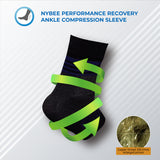nybee performance recovery ankle compression sleeve