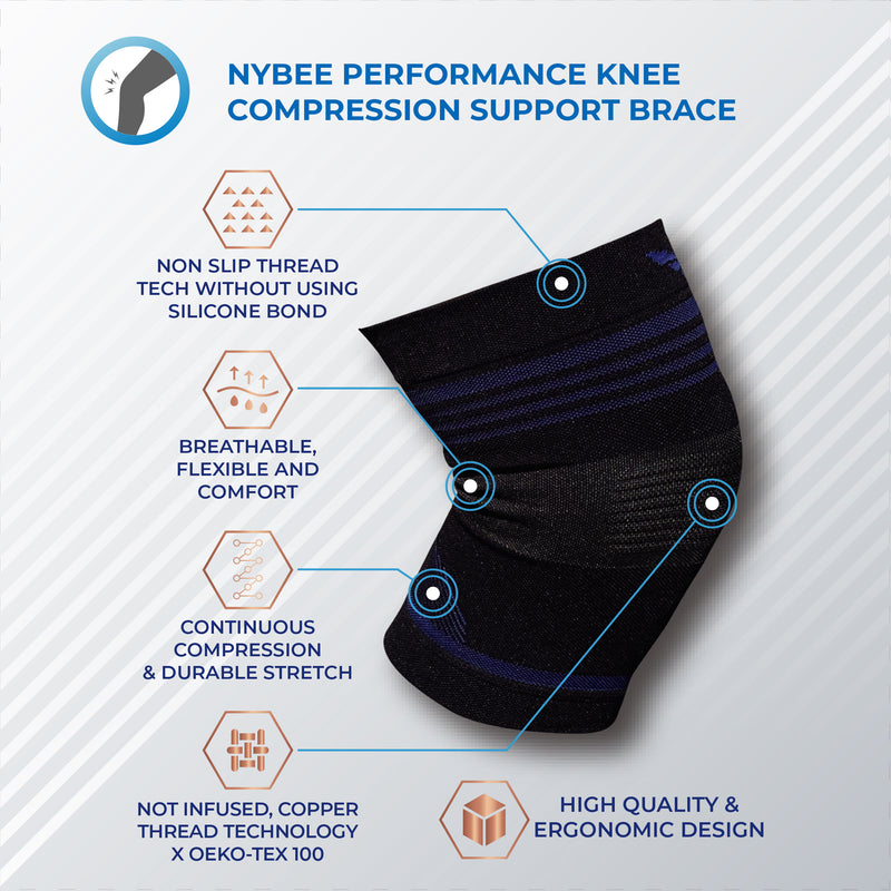 nybee performance knee compression support brace